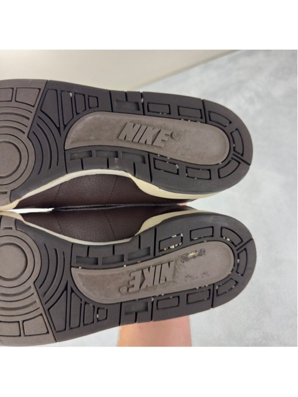 Nike Men Sz 9 US/8 UK/42.5 EU Air Force 1 07’ Brown Leather Sneakers 315807-221 - Picture 15 of 15